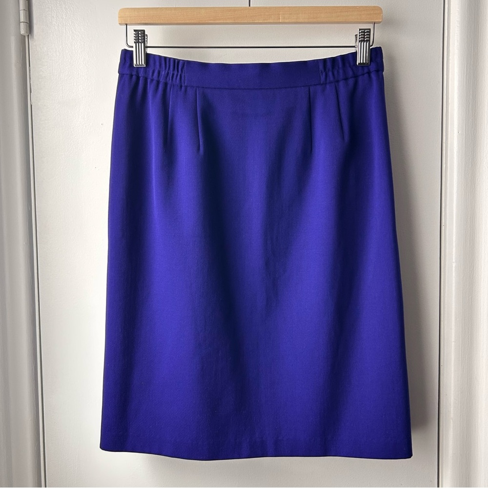 Vintage ORLY Wool Skirt Indigo
